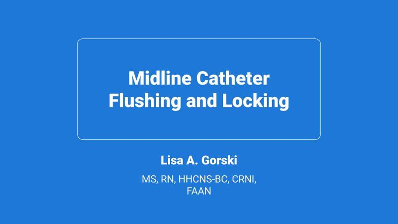 Midline Catheter Flushing and Locking