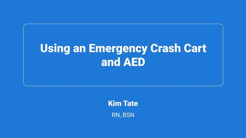 Using an Emergency Crash Cart and AED