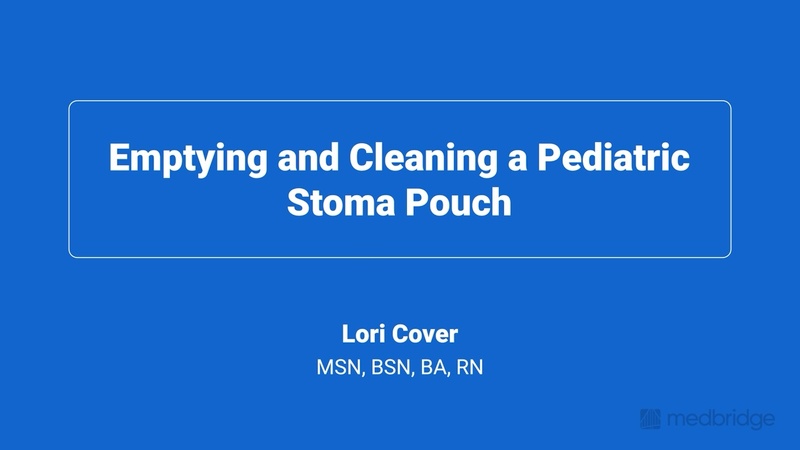 Emptying and Cleaning a Pediatric Stoma Pouch