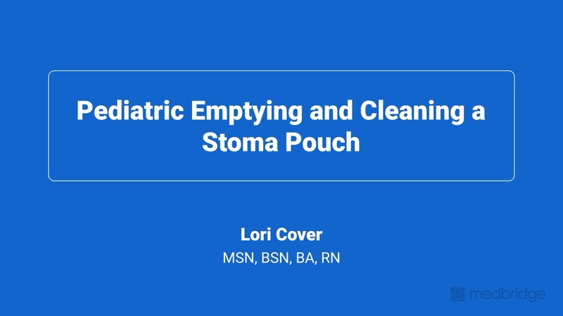 Emptying and Cleaning a Pediatric Stoma Pouch