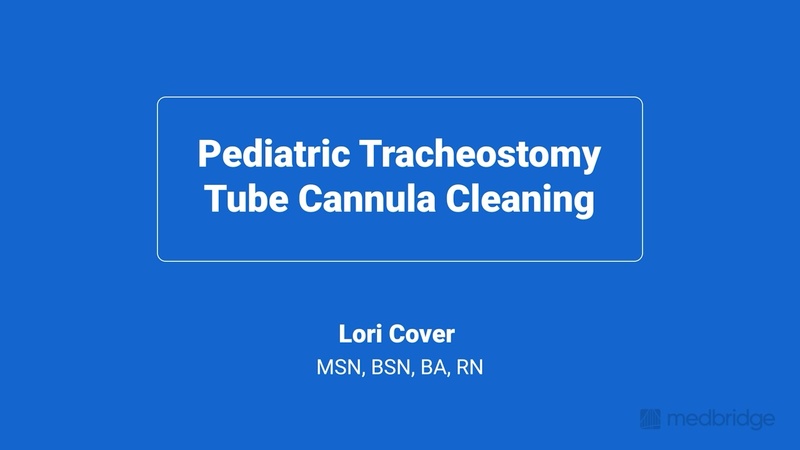Pediatric Tracheostomy Tube Cannula Cleaning