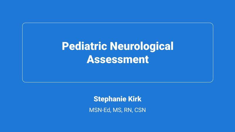 Pediatric Neurological Assessment